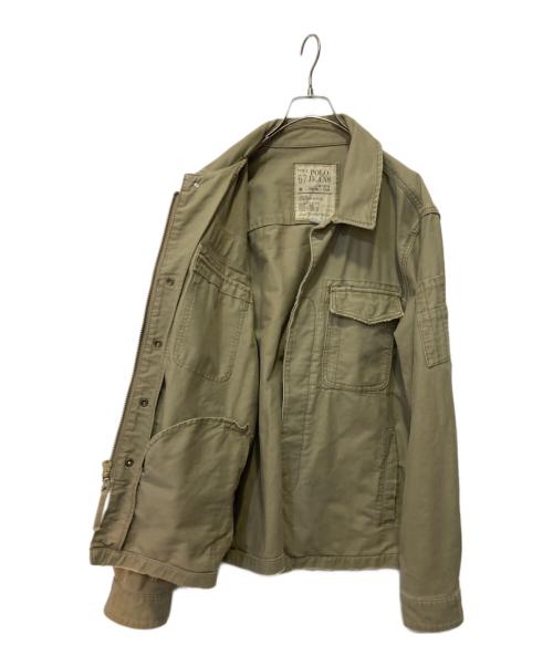 POLO JEANS CO.（ポロジーンズカンパニー）POLO JEANS CO. (ポロジーンズカンパニー) ワッペンミリタリージャケット カーキ サイズ:XLの古着・服飾アイテム
