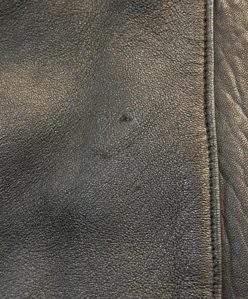 VTN（ブイティーエヌ）VTN (ブイティーエヌ) レザーコート ブラック サイズ:44の古着・服飾アイテム