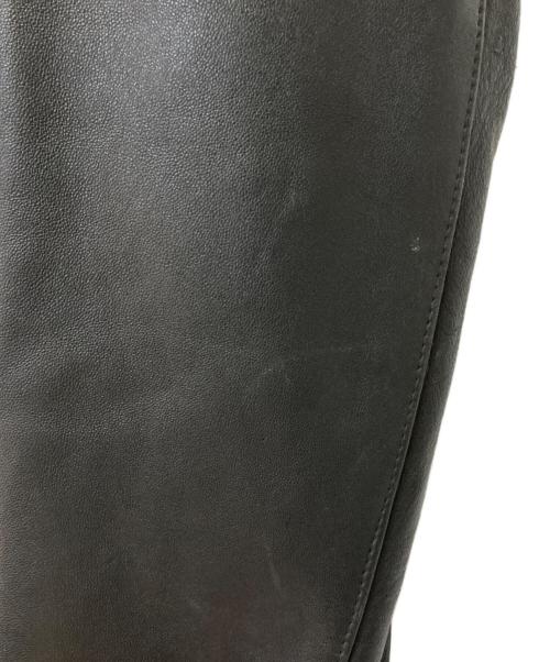 VTN（ブイティーエヌ）VTN (ブイティーエヌ) レザーコート ブラック サイズ:44の古着・服飾アイテム