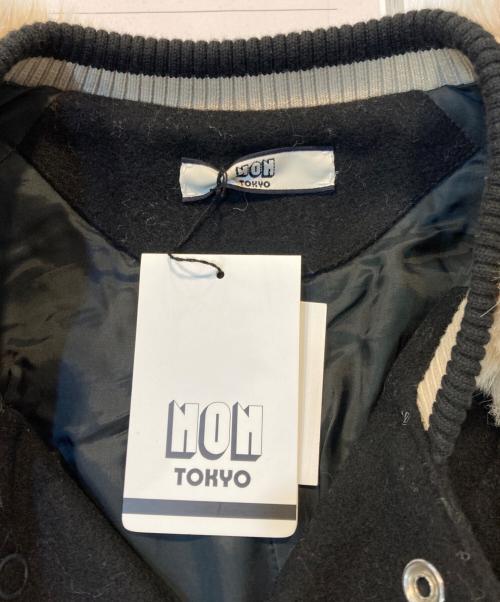 NON TOKYO（ノントーキョー）NON TOKYO (ノントーキョー) ファースタジャン ブラック×ベージュ サイズ:FREE 未使用品の古着・服飾アイテム