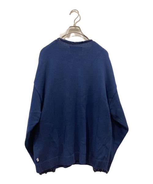 FUCKING AWESOME（ファッキンオーサム）FUCKING AWESOME (ファッキンオーサム) BEATRICE (ベアトリス) ロゴエンブロイダリーカーディガン ネイビー サイズ:Lの古着・服飾アイテム