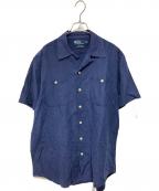 POLO RALPH LAURENポロ・ラルフローレン）の古着「リネンシルクシャツ」｜ネイビー