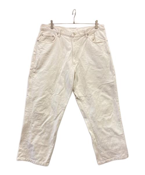 RRL（ダブルアールエル）RRL (ダブルアールエル) ワイドデニムパンツ ホワイト サイズ:38/34の古着・服飾アイテム