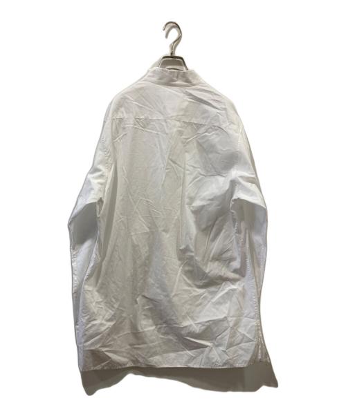 Yohji Yamamoto pour homme（ヨウジヤマモト プールオム）Yohji Yamamoto pour homme (ヨウジヤマモト プールオム) スタンドカラーシャツ ホワイト サイズ:3の古着・服飾アイテム