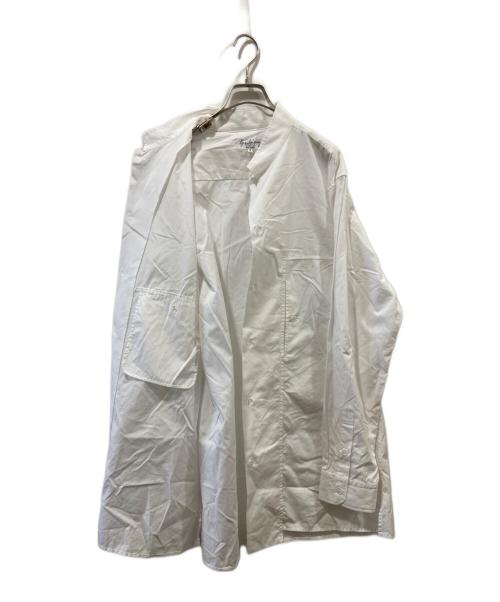 Yohji Yamamoto pour homme（ヨウジヤマモト プールオム）Yohji Yamamoto pour homme (ヨウジヤマモト プールオム) スタンドカラーシャツ ホワイト サイズ:3の古着・服飾アイテム