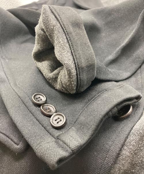 COMME des GARCONS HOMME（コムデギャルソン オム）COMME des GARCONS HOMME (コムデギャルソン オム) ポリ混紡シワジャケット ブラック サイズ:ssの古着・服飾アイテム