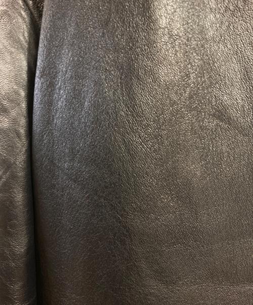 USED（ユーズド）USED (ユーズド) レザーパイロットジャケット ブラック サイズ:52の古着・服飾アイテム