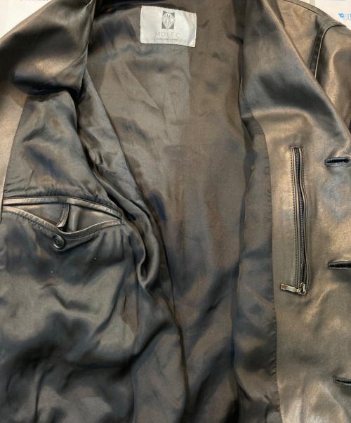 MOLEC（モレク）MOLEC (モレク) シープスキンレザージャケット ブラック サイズ:50の古着・服飾アイテム