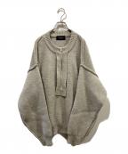 UNUSEDアンユーズド）の古着「HALF ZIP KNIT」｜グレー