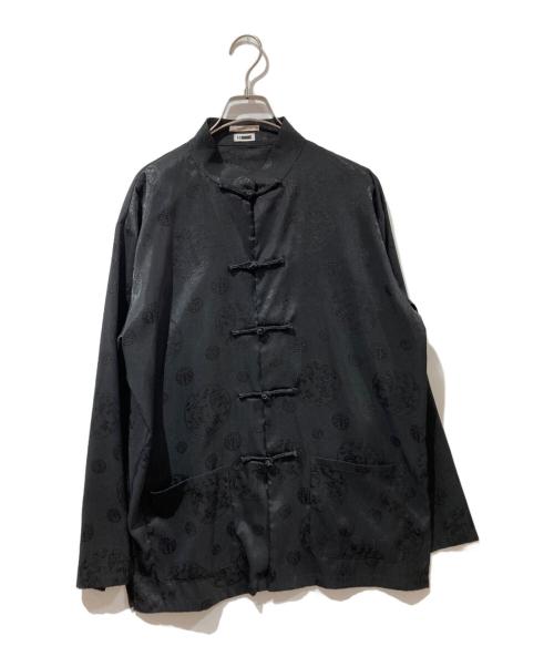 H BEAUTY&YOUTH（エイチ ビューティー&ユース）H BEAUTY&YOUTH (エイチ ビューティー&ユース) 刺繍チャイナシャツ ブラック サイズ:2の古着・服飾アイテム