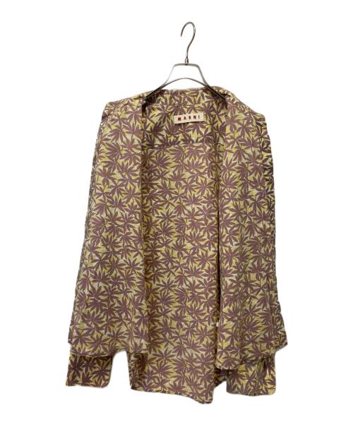 MARNI（マルニ）MARNI (マルニ) 総柄シャツ ベージュ サイズ:48の古着・服飾アイテム