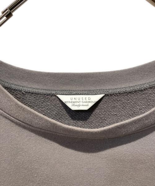UNUSED（アンユーズド）UNUSED (アンユーズド) COTTON CREW グレー サイズ:４の古着・服飾アイテム