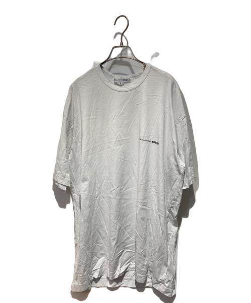 COMME des GARCONS SHIRT（コムデギャルソンシャツ）COMME des GARCONS SHIRT (コムデギャルソンシャツ) ロゴTシャツ ホワイト サイズ:XLの古着・服飾アイテム