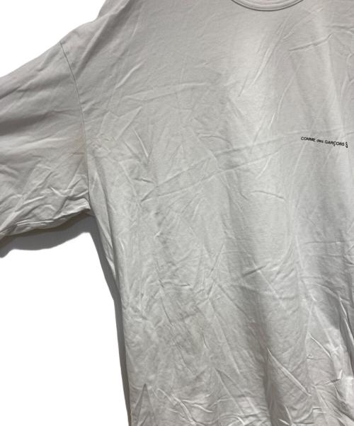 COMME des GARCONS SHIRT（コムデギャルソンシャツ）COMME des GARCONS SHIRT (コムデギャルソンシャツ) ロゴTシャツ ホワイト サイズ:XLの古着・服飾アイテム