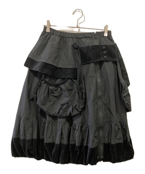 EIKO KONDO（エイココンドウ）EIKO KONDO (エイココンドウ) デザインスカート ブラック サイズ:FREEの古着・服飾アイテム