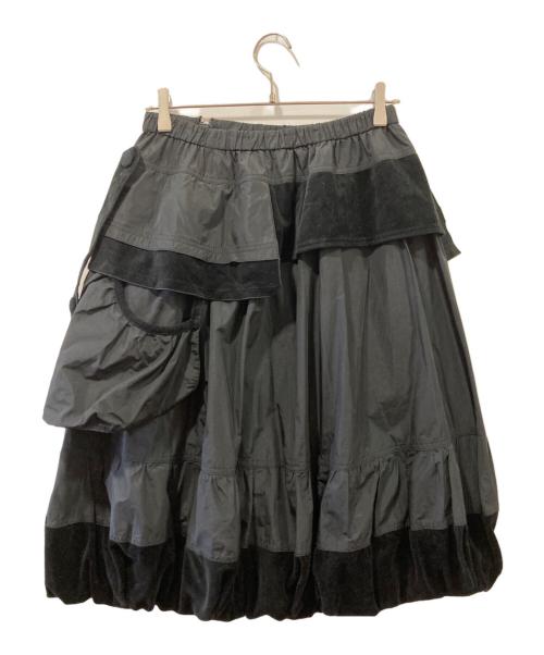 EIKO KONDO（エイココンドウ）EIKO KONDO (エイココンドウ) デザインスカート ブラック サイズ:FREEの古着・服飾アイテム