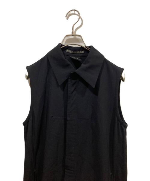 Y'S bis LIMI（ワイズビスリミ）Y'S bis LIMI (ワイズビスリミ) ウールギャバノースリーブワンピース ブラック サイズ:Sの古着・服飾アイテム