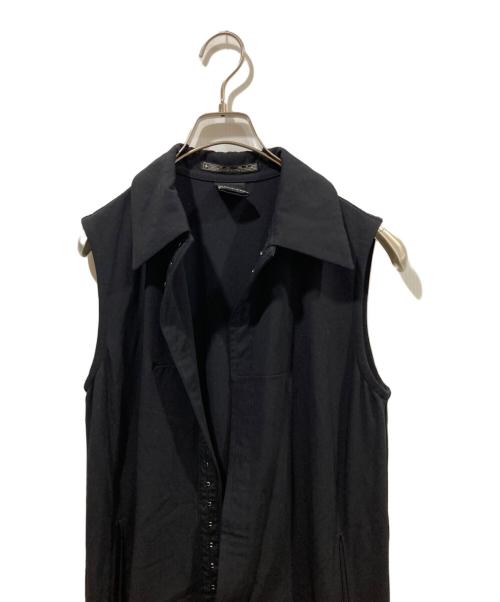 Y'S bis LIMI（ワイズビスリミ）Y'S bis LIMI (ワイズビスリミ) ウールギャバノースリーブワンピース ブラック サイズ:Sの古着・服飾アイテム