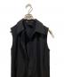 中古・古着 Y'S bis LIMI (ワイズビスリミ) ウールギャバノースリーブワンピース ブラック サイズ:S：16000円