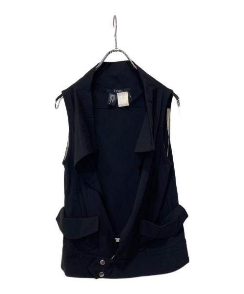 LIMI feu（リミフゥ）LIMI feu (リミフゥ) デザインベスト ブラック サイズ:Ｍの古着・服飾アイテム