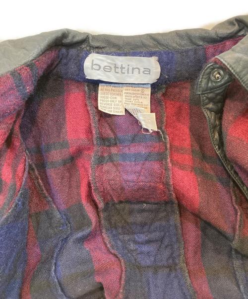 BETTINA（ヴェティーナ）BETTINA (ヴェティーナ) ウールチェックジャケット レッド サイズ:6の古着・服飾アイテム