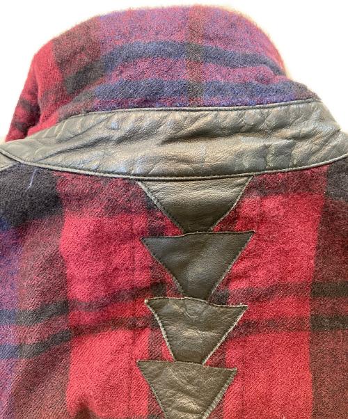 BETTINA（ヴェティーナ）BETTINA (ヴェティーナ) ウールチェックジャケット レッド サイズ:6の古着・服飾アイテム