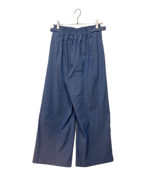 MACPHEE（マカフィー）MACPHEE (マカフィー) ナチュラルスラブストレッチ セミワイドパンツ ブルー サイズ:36の古着・服飾アイテム