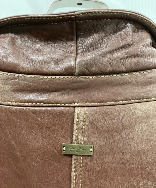 SEAN JOHN（ショーンジョン）SEAN JOHN (ショーンジョン) レザージャケット ブラウン サイズ:XXLの古着・服飾アイテム