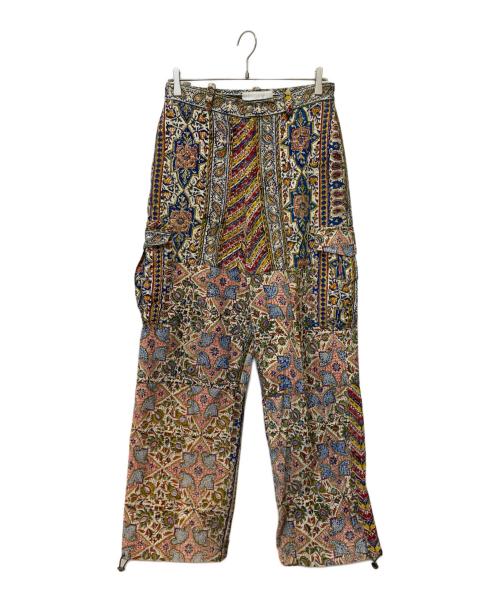 paria/ farzaneh（ー）paria/ farzaneh (ー) 総柄パンツ ベージュ サイズ:Sの古着・服飾アイテム