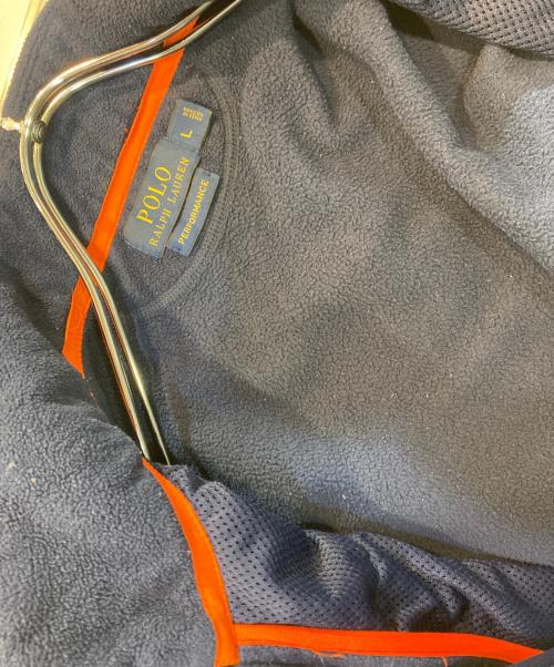 POLO RALPH LAUREN（ポロ・ラルフローレン）POLO RALPH LAUREN (ポロ・ラルフローレン) フリースベスト ネイビー サイズ:Ｌの古着・服飾アイテム