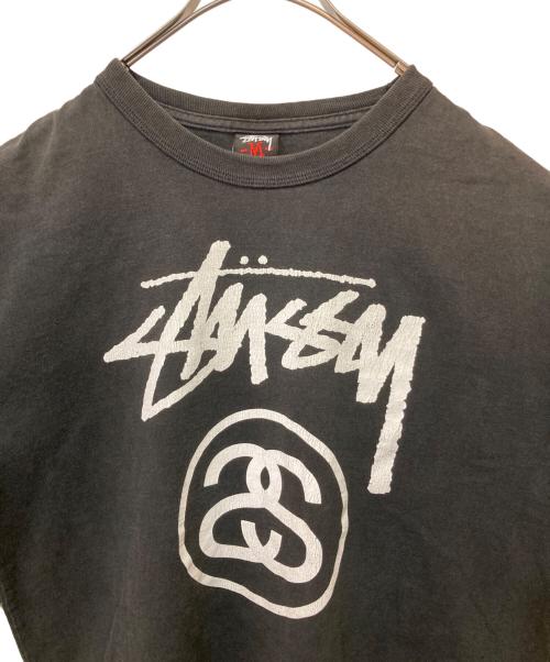 stussy（ステューシー）stussy (ステューシー) ロングスリーブプリントTシャツ ブラック サイズ:Mの古着・服飾アイテム