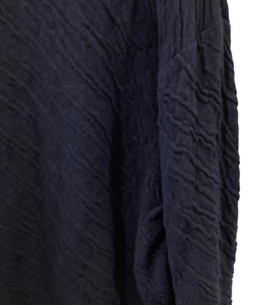 Vivienne Westwood man（ヴィヴィアン ウェストウッド マン）Vivienne Westwood man (ヴィヴィアン ウェストウッド マン) オーブ刺繍 リンクル デザインニット ネイビー サイズ:44の古着・服飾アイテム