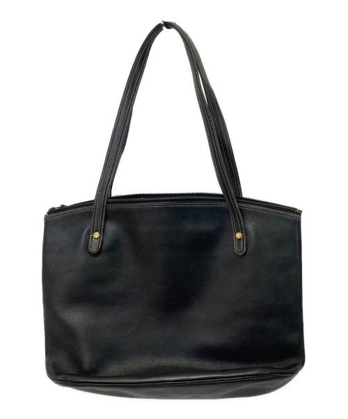 Christian Dior（クリスチャン ディオール）Christian Dior (クリスチャン ディオール) レザートートバッグ ブラックの古着・服飾アイテム