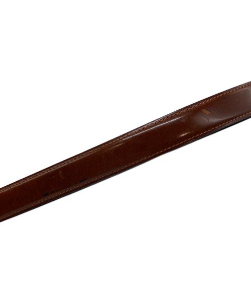 Cartier（カルティエ）Cartier (カルティエ) パンザーレザーベルト ブラウンの古着・服飾アイテム