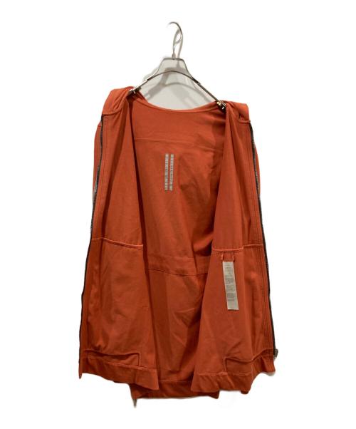 RICK OWENS（リックオウエンス）RICK OWENS (リックオウエンス) STROBE ZIP FRONT HOODIE オレンジ サイズ:Mの古着・服飾アイテム