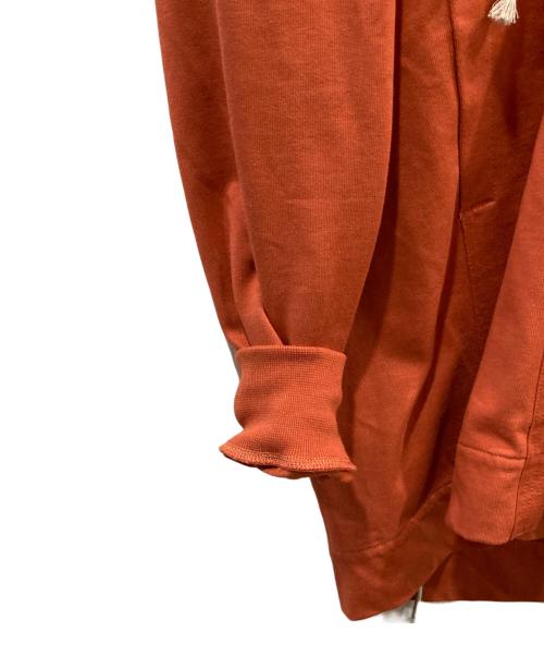 RICK OWENS（リックオウエンス）RICK OWENS (リックオウエンス) STROBE ZIP FRONT HOODIE オレンジ サイズ:Mの古着・服飾アイテム