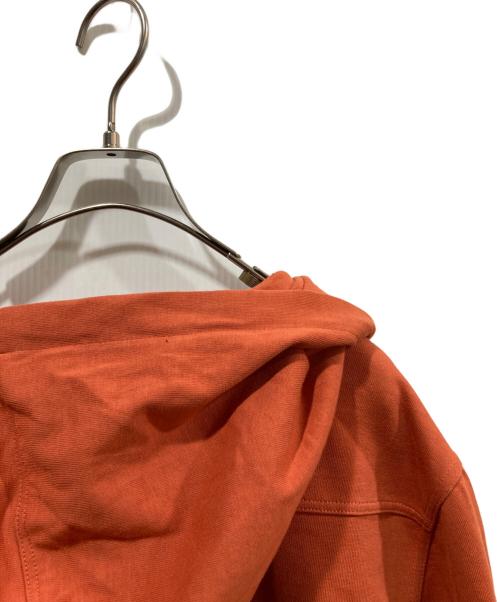 RICK OWENS（リックオウエンス）RICK OWENS (リックオウエンス) STROBE ZIP FRONT HOODIE オレンジ サイズ:Mの古着・服飾アイテム
