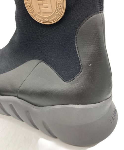 FENDI（フェンディ）FENDI (フェンディ) ハイソックスブーツ ブラック サイズ:表記不明の古着・服飾アイテム