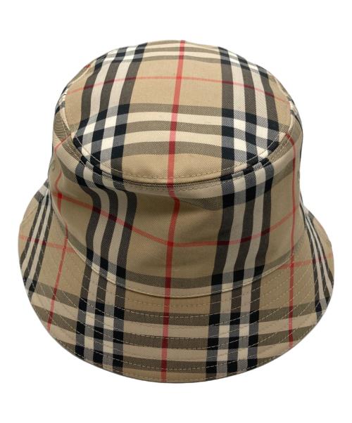 BURBERRY LONDON（バーバリーロンドン）BURBERRY LONDON (バーバリーロンドン) PANEL BUCKET HAT ベージュ サイズ:表記不明の古着・服飾アイテム