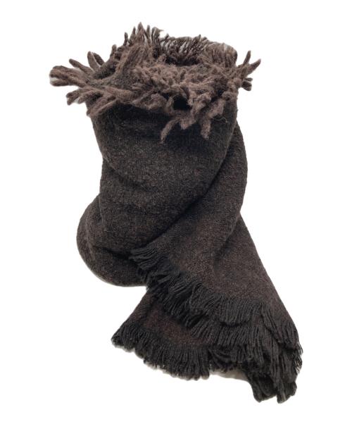 ASAUCE MELER（アソースメレ）ASAUCE MELER (アソースメレ) アルパカ混ストール ブラウンの古着・服飾アイテム