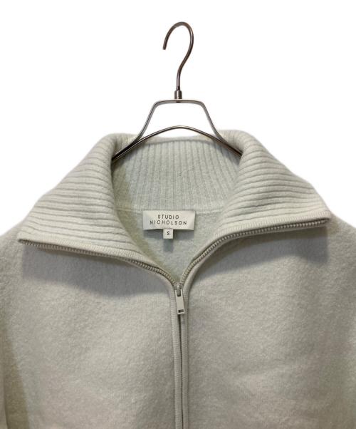 STUDIO NICHOLSON（スタジオ ニコルソン）STUDIO NICHOLSON (スタジオ ニコルソン) 5GG BOILED HALF ZIP WATER LILY サイズ:Sの古着・服飾アイテム