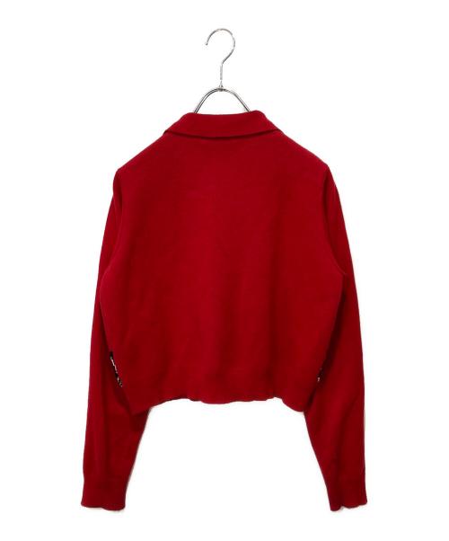 TTT MSW（ティー）TTT MSW (ティー) カーディガン レッド サイズ:Sの古着・服飾アイテム
