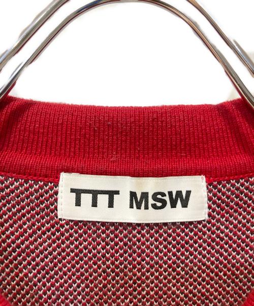TTT MSW（ティー）TTT MSW (ティー) カーディガン レッド サイズ:Sの古着・服飾アイテム