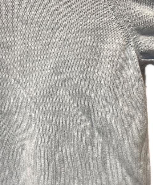 HERMES（エルメス）HERMES (エルメス) S/Sフリルスリーブニット スカイブルー サイズ:XSの古着・服飾アイテム