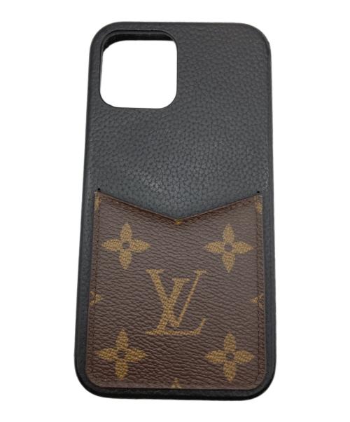 LOUIS VUITTON（ルイ ヴィトン）LOUIS VUITTON (ルイ ヴィトン) iPhoneケース ブラック×ブラウン サイズ:12proの古着・服飾アイテム