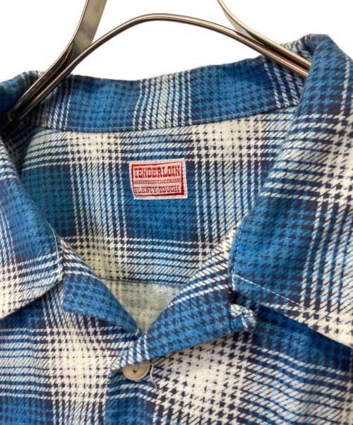 TENDERLOIN（テンダーロイン）TENDERLOIN (テンダーロイン) オープンカラーシャツ ブルー サイズ:XLの古着・服飾アイテム