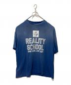 SAINT MICHAELセントマイケル）の古着「REALITY SCHOOL SS TEE」｜ネイビー