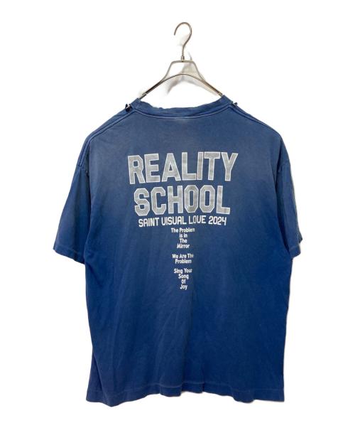 SAINT MICHAEL（セントマイケル）SAINT MICHAEL (セントマイケル) REALITY SCHOOL SS TEE ネイビー サイズ:XXLの古着・服飾アイテム
