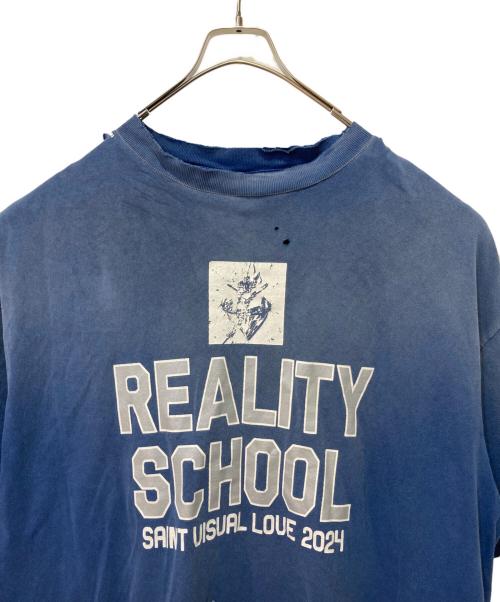 SAINT MICHAEL（セントマイケル）SAINT MICHAEL (セントマイケル) REALITY SCHOOL SS TEE ネイビー サイズ:XXLの古着・服飾アイテム
