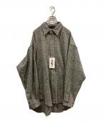 is-nessイズネス）の古着「CHECKERED STANDARD SHIRT」｜グレー